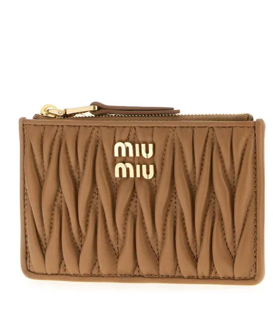 Miu Miu Matelassé Zipped Wallet