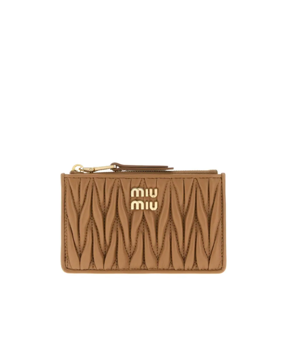 Miu Miu Matelassé Zipped Wallet