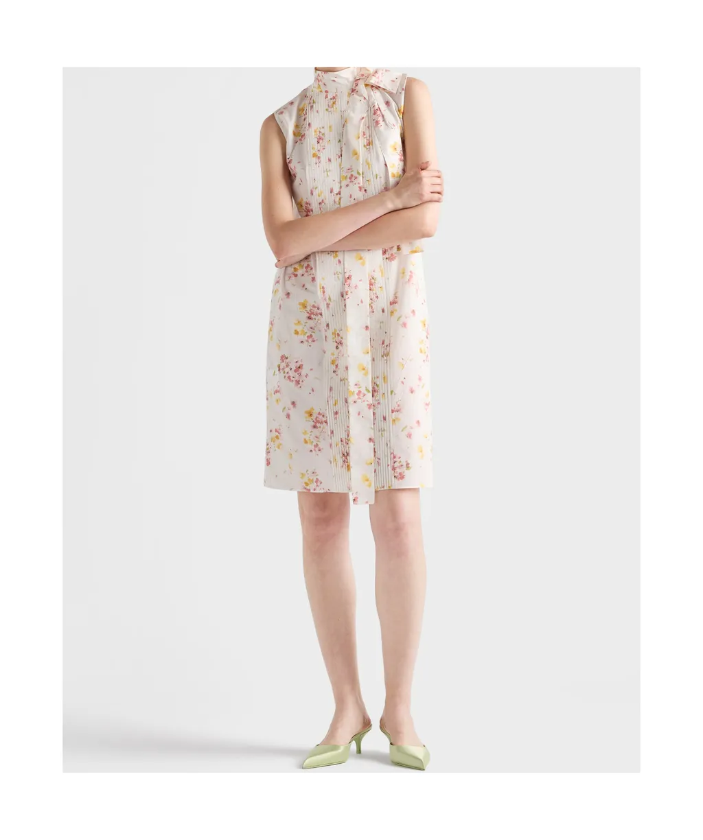 Prada Floral Printed Sleeveless Dress