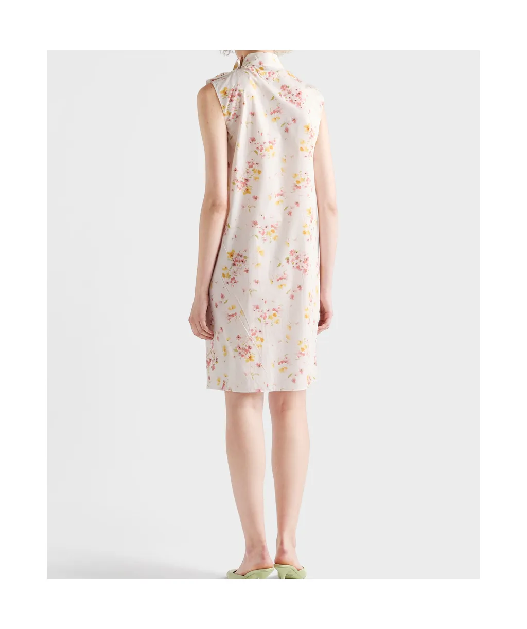 Prada Floral Printed Sleeveless Dress