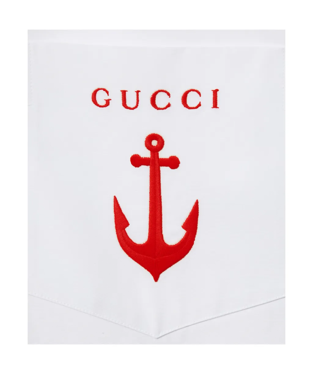 Gucci Embroidery Poplin Shirt
