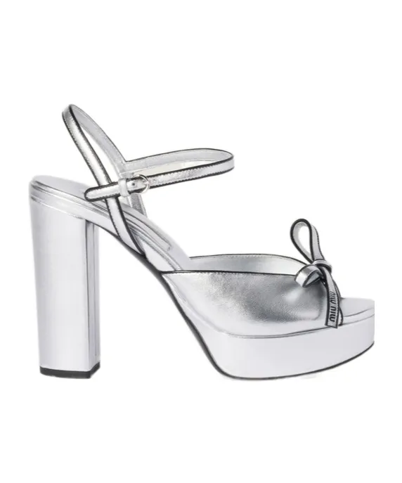 Mordoré Nappa Leather Platform Sandals