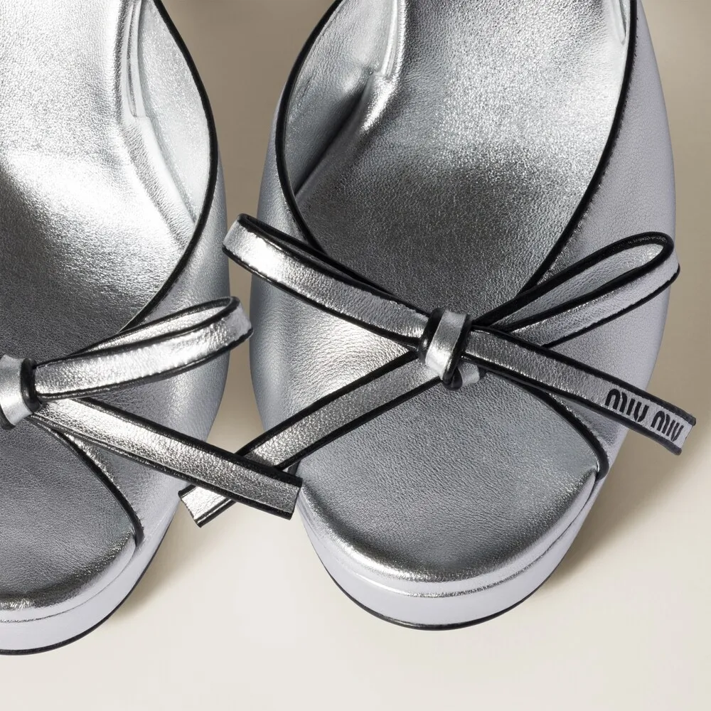 Mordoré Nappa Leather Platform Sandals