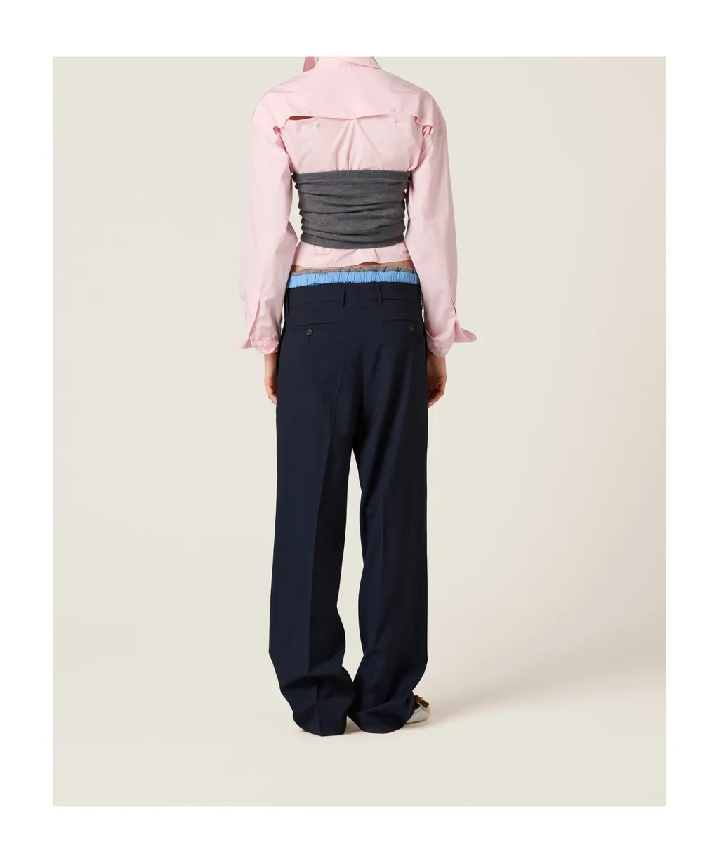 Miu Miu Straight-Leg Tailored Trousers