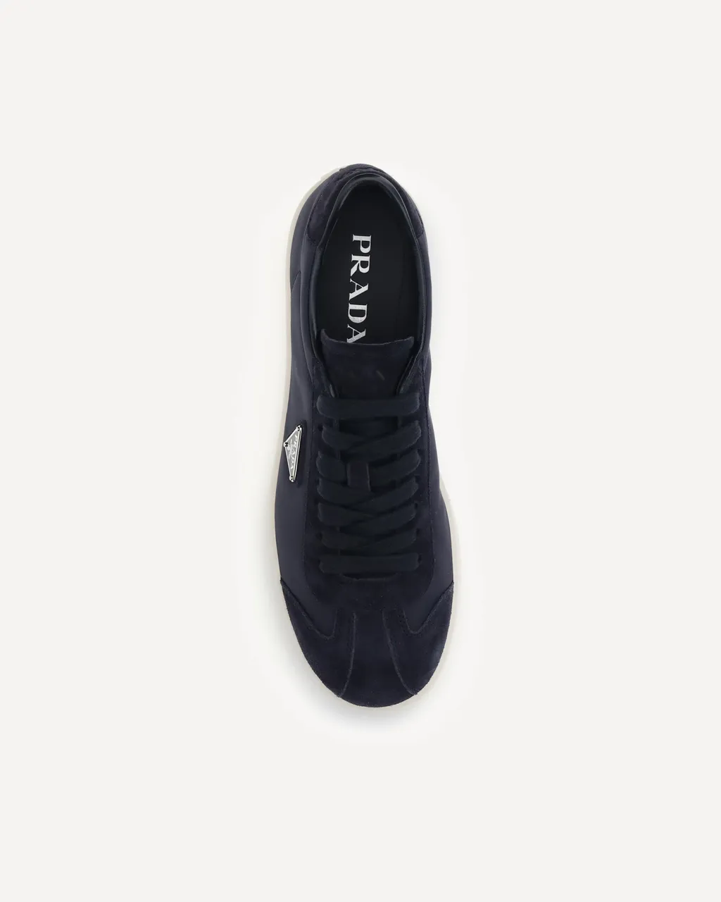 Prada Triangle-Logo Lace-Up Sneakers