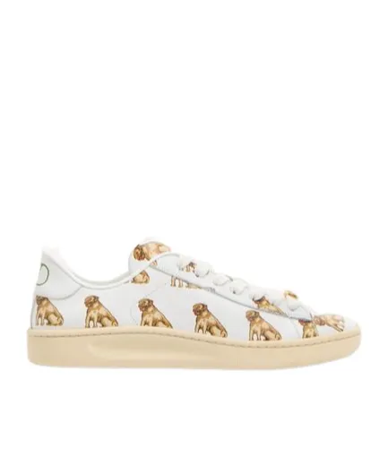 Valentino Royco Animal Printed Lace-Up Sneakers
