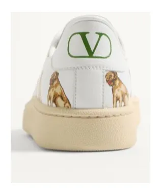 Valentino Royco Animal Printed Lace-Up Sneakers