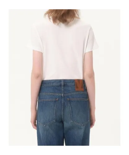 Valentino Garavani Logo Embroidered Crewneck T-Shirt