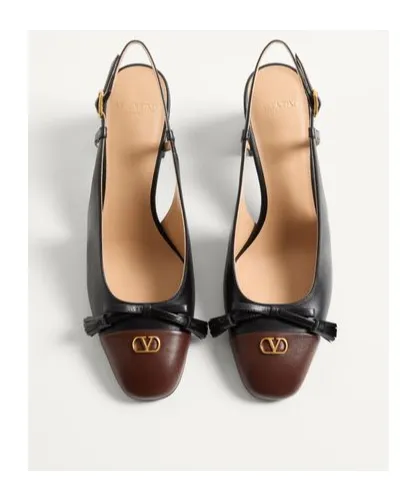 Valentino Bow Detailed Slingback Pumps