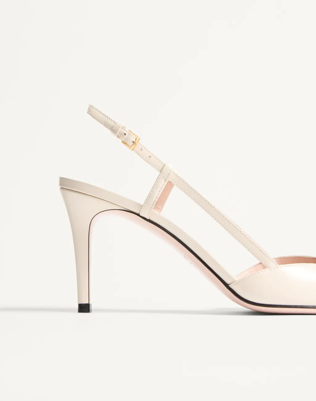 Vlogo Signature Slingback Calfskin Pump With Jewel Logo 80Mm