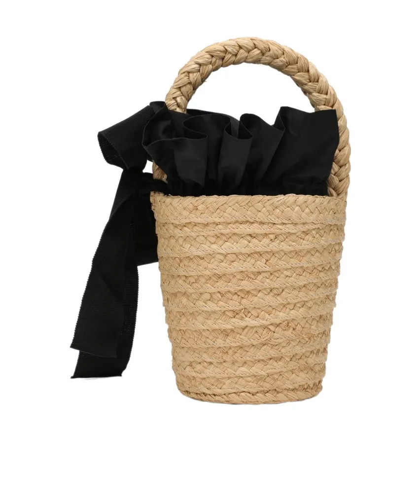 Straw Bucket Bag