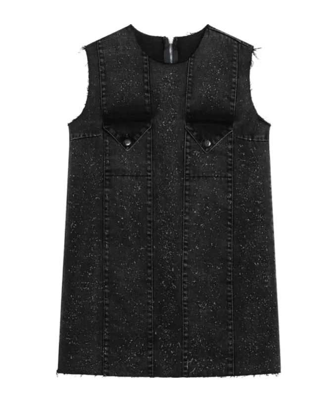 Namacheko Seam-Detailed Crewneck Mini Dress