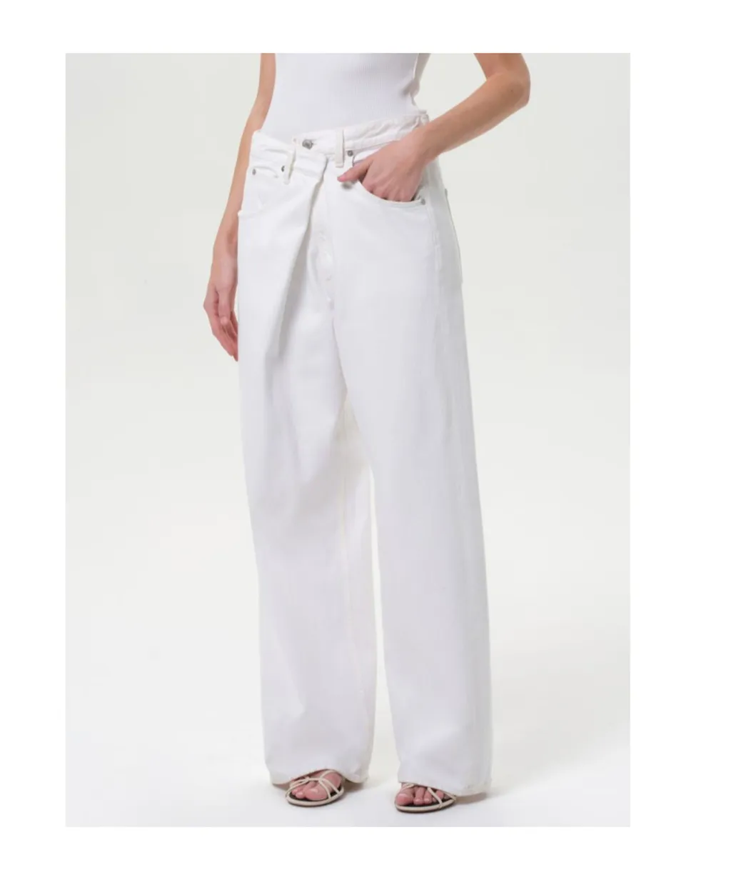 Agolde Vana Fold Wide-Leg Jeans