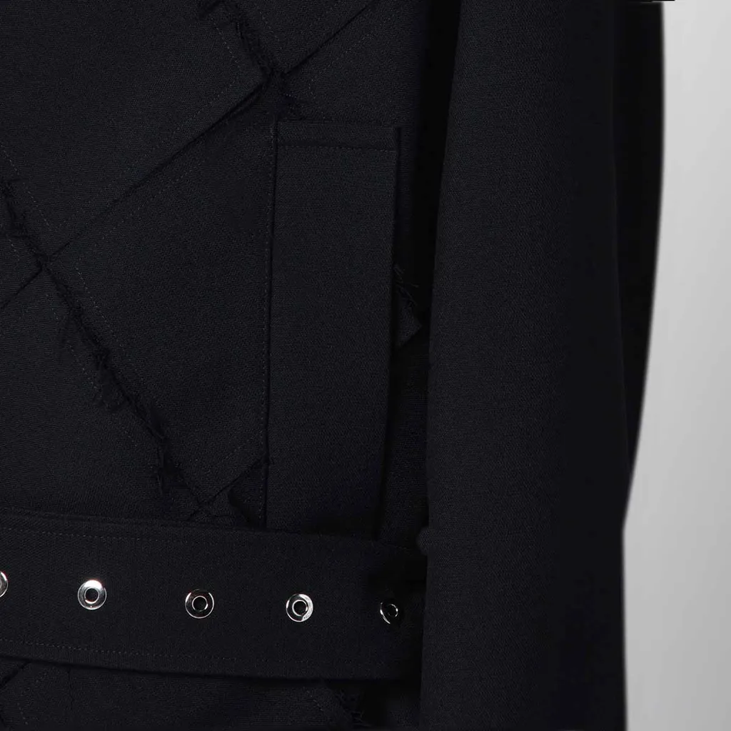 Quilted Waist Trench Coat