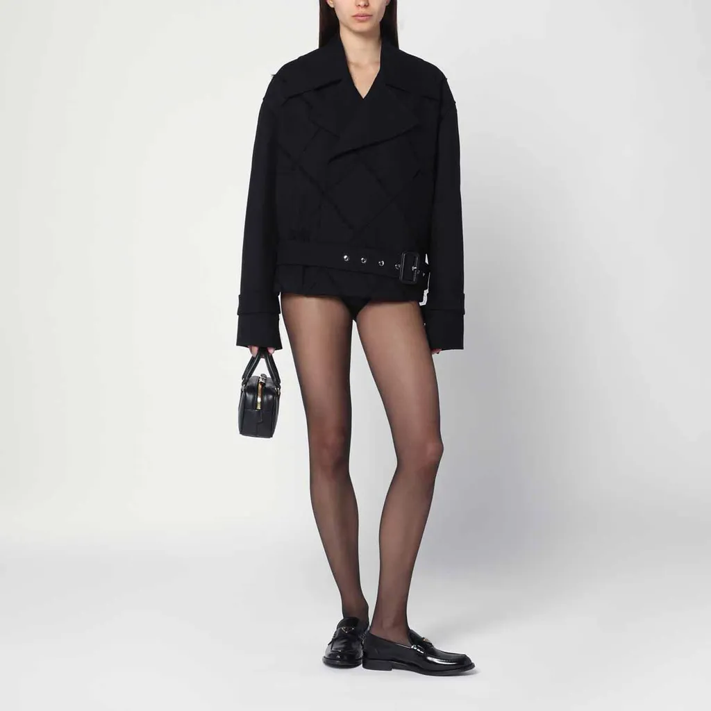 Quilted Waist Trench Coat