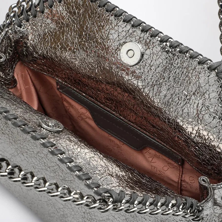 Falabella Mini Metallic Steel Grey Bag
