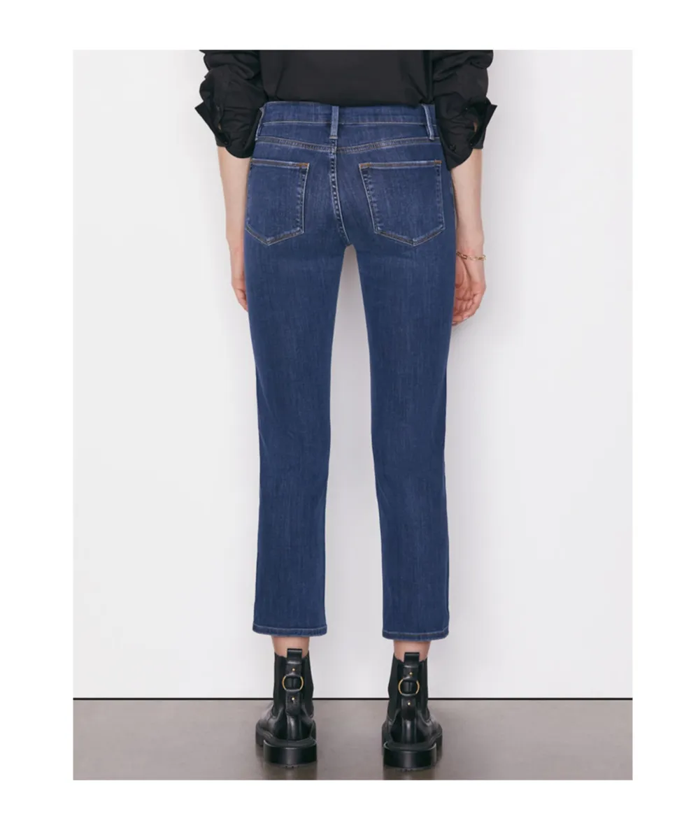High-Waisted Straight-Leg Jeans