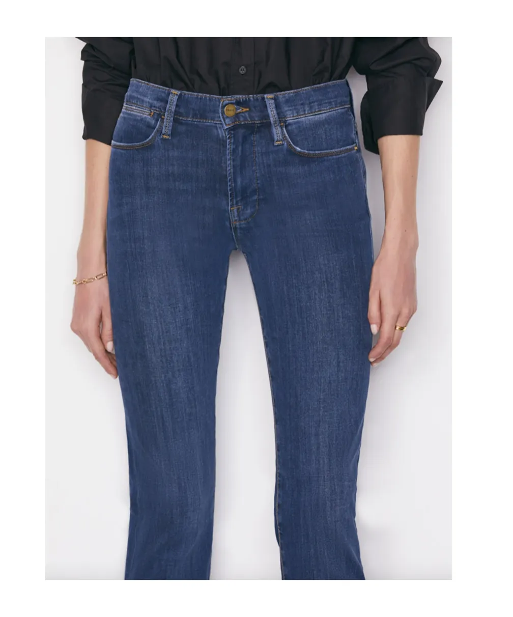 High-Waisted Straight-Leg Jeans