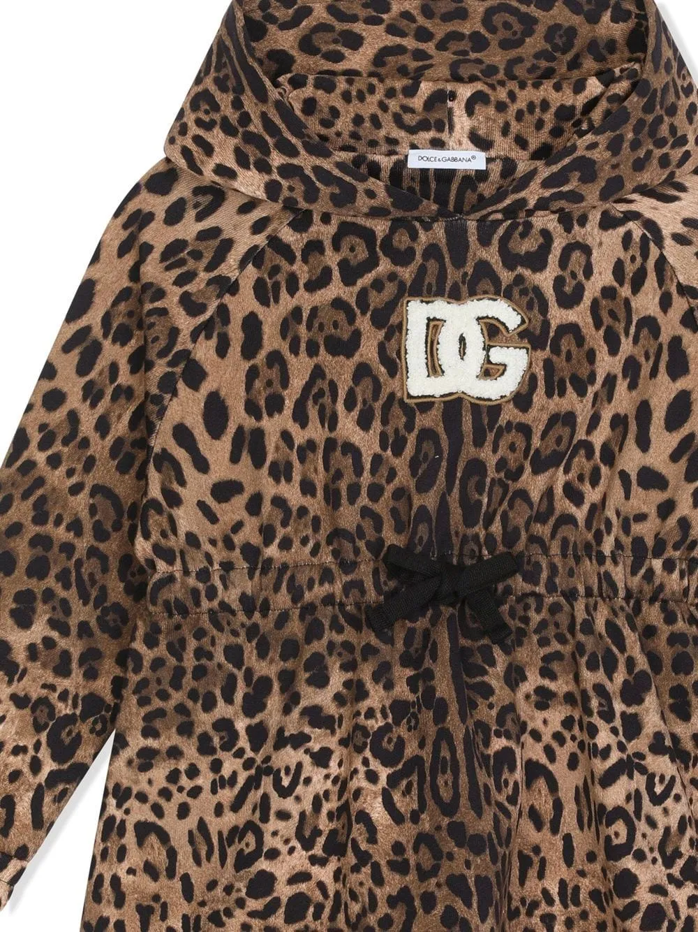 Dolce & Gabbana Kids Leopard Print Jersey Dress