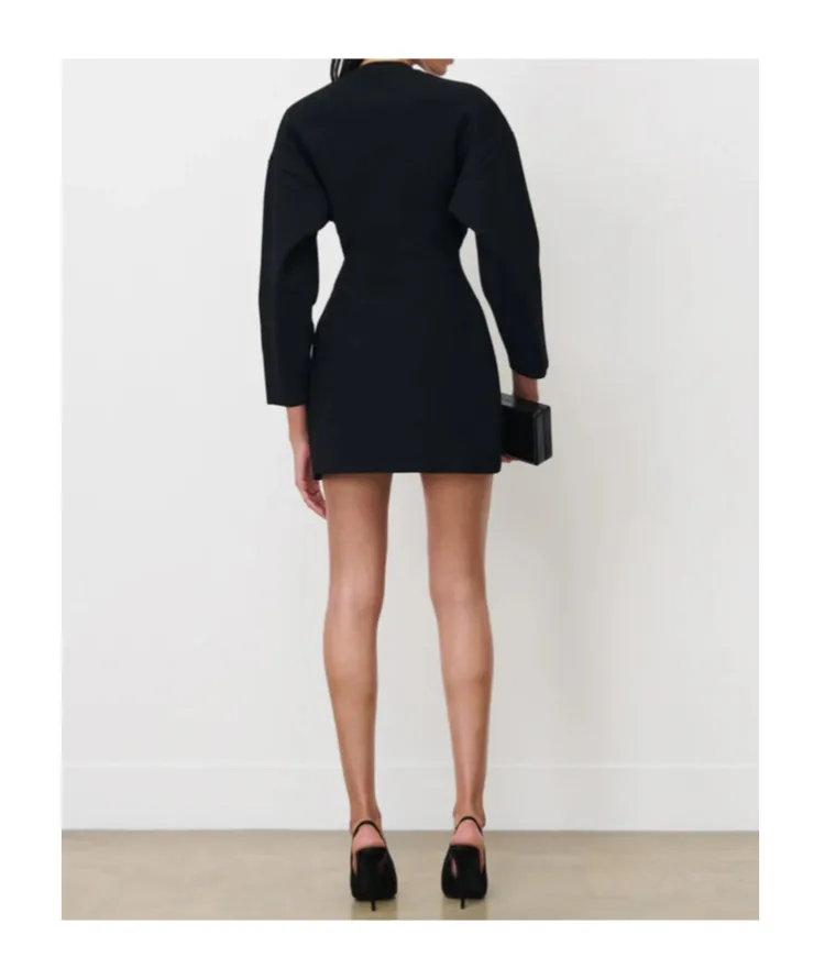 Round Neck Knitted Dress