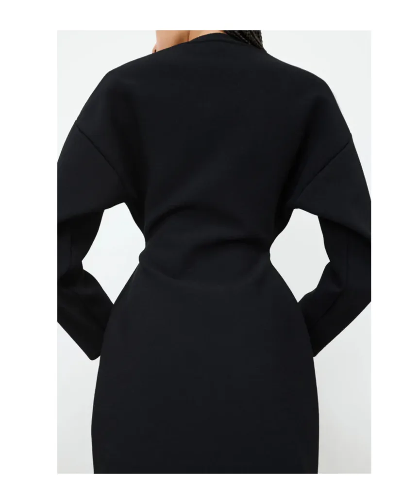 Round Neck Knitted Dress