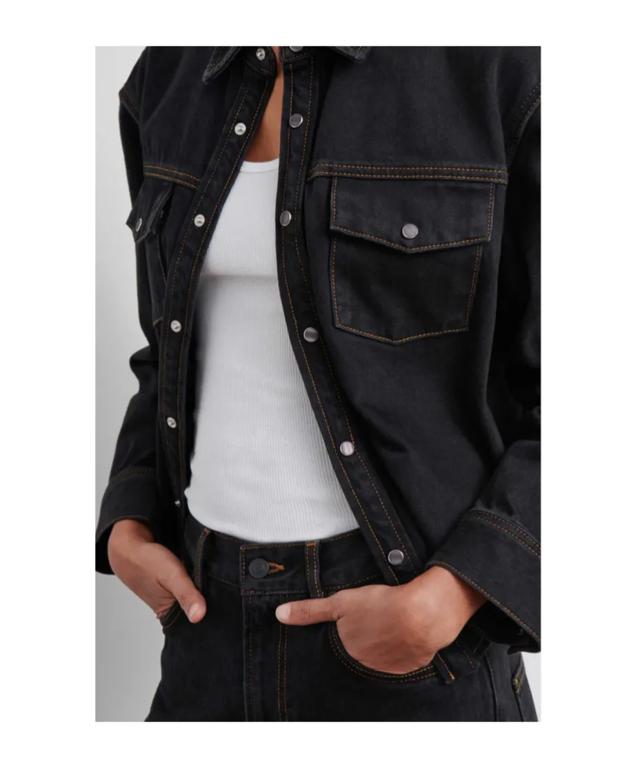 Denim Jacket With Chest Pockets