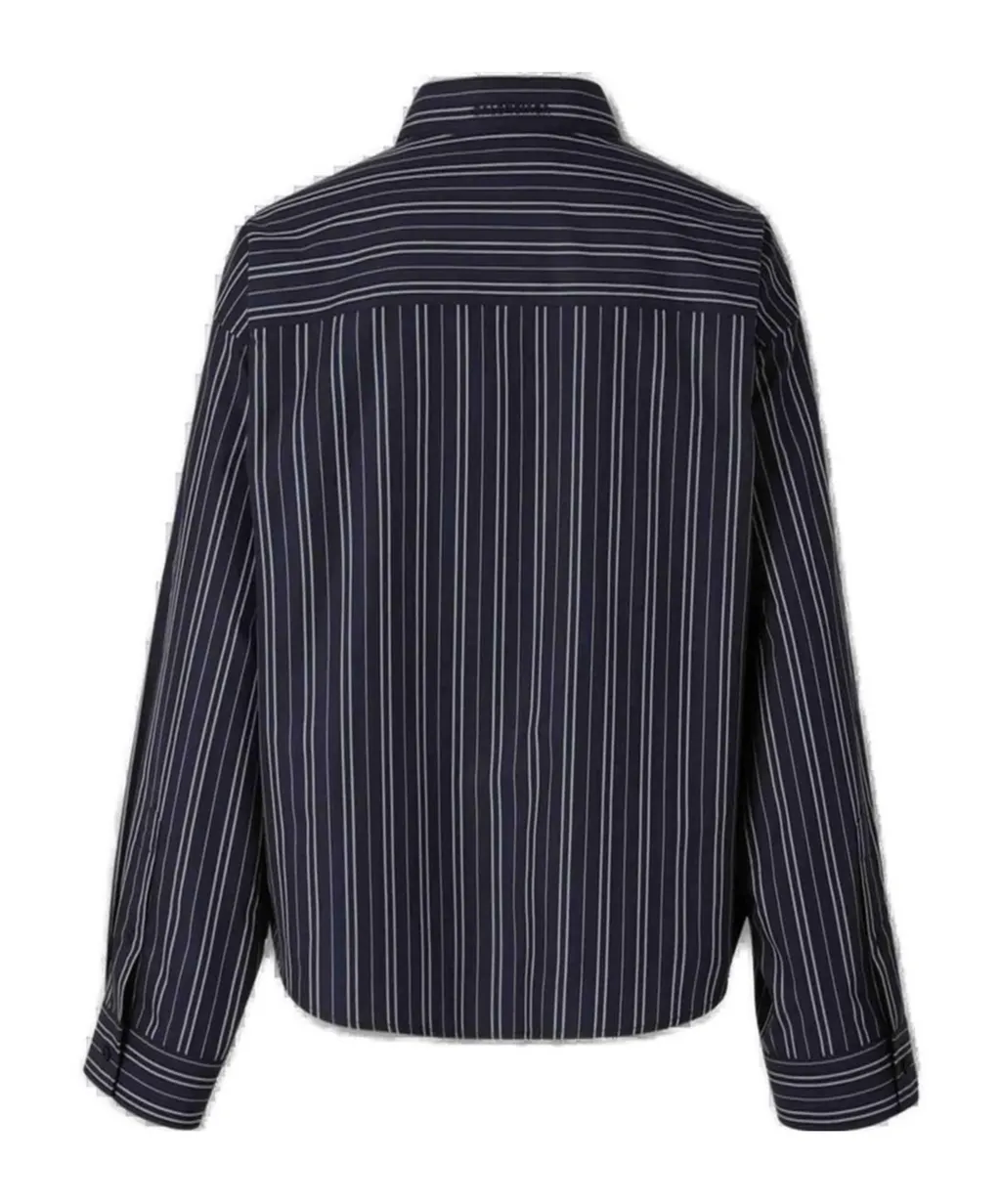 Pinstriped Long-Sleeved Shirt