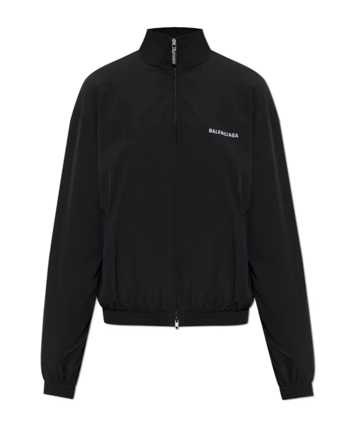 Logo-Embroidered Elastic-Cuffed Jacket