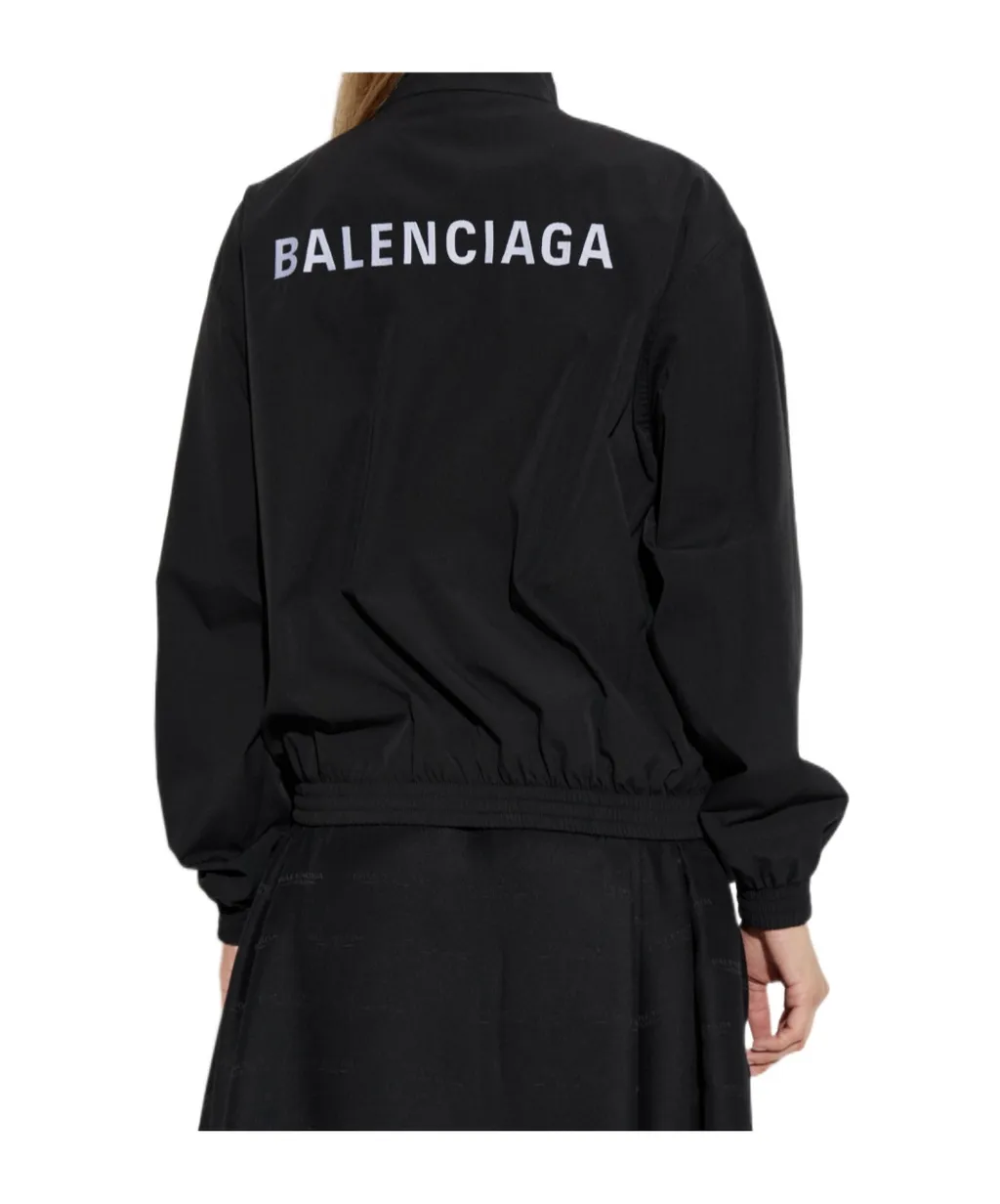 Logo-Embroidered Elastic-Cuffed Jacket
