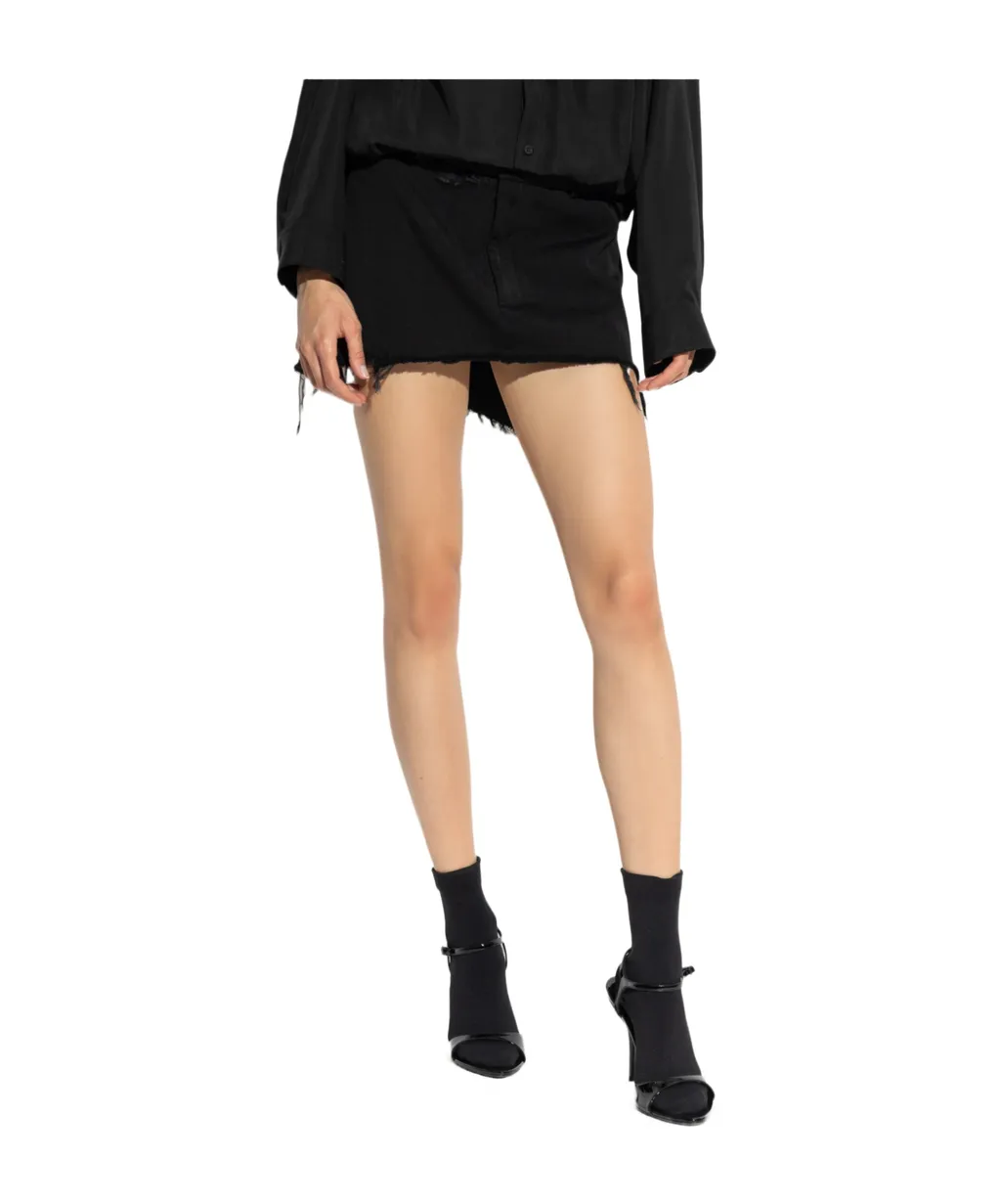 Distressed Mini Skirt