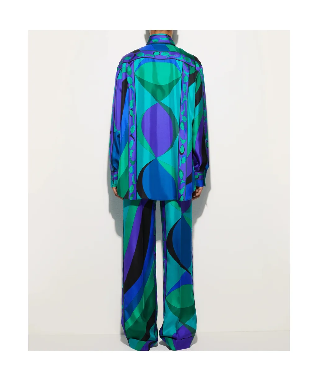Pucci Pesci-Printed Long Sleeved Shirt