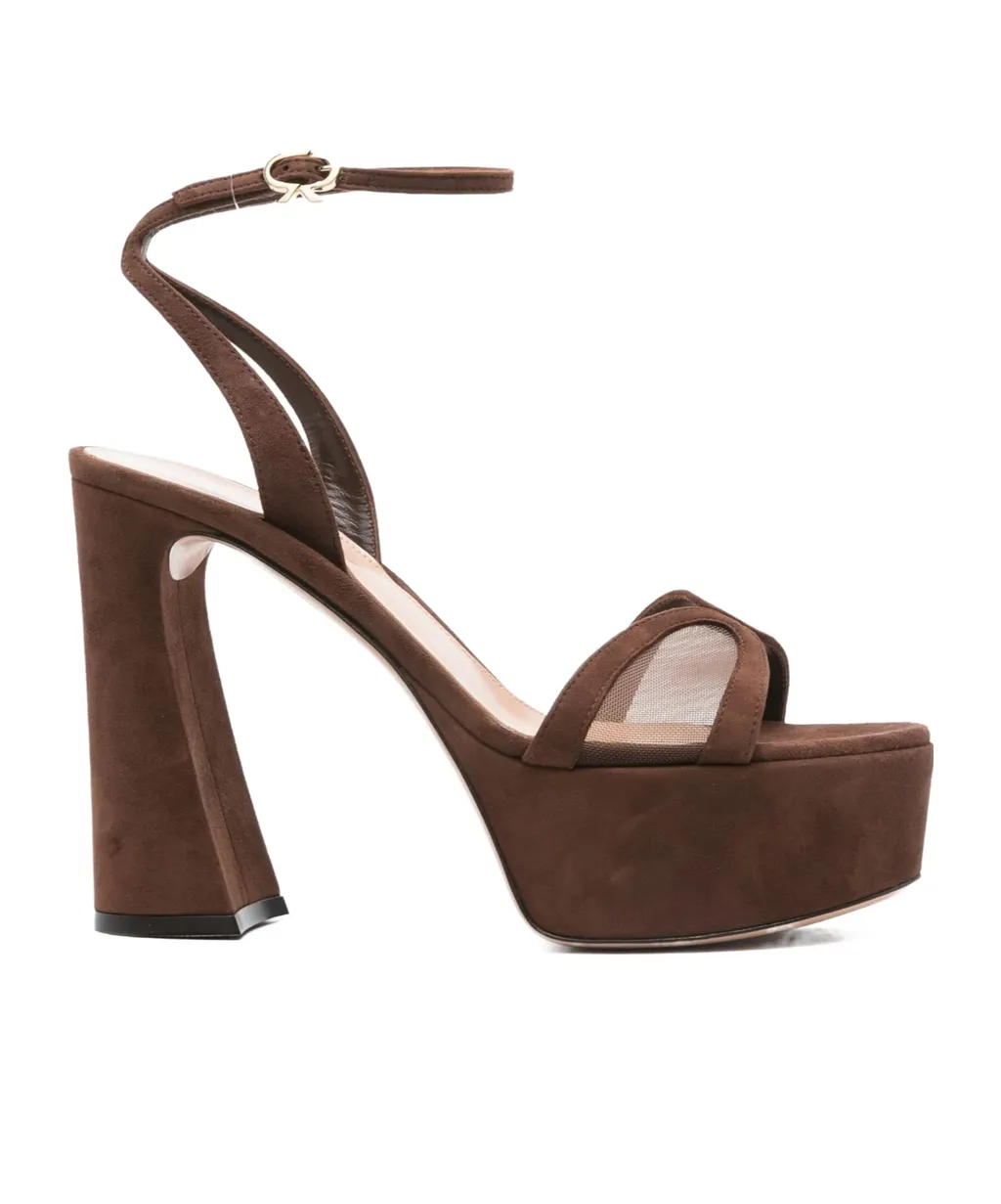 125Mm Platform Ankle-Strap Sandals