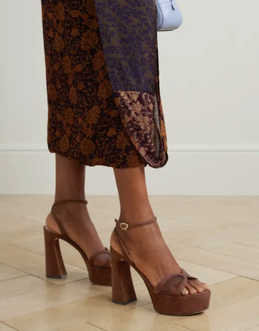 125Mm Platform Ankle-Strap Sandals