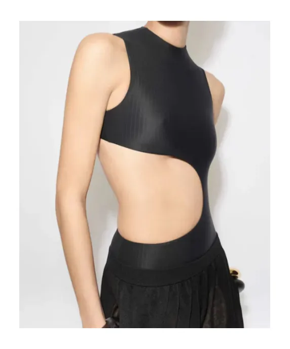 Sleeveless One Piece Swimsuit
