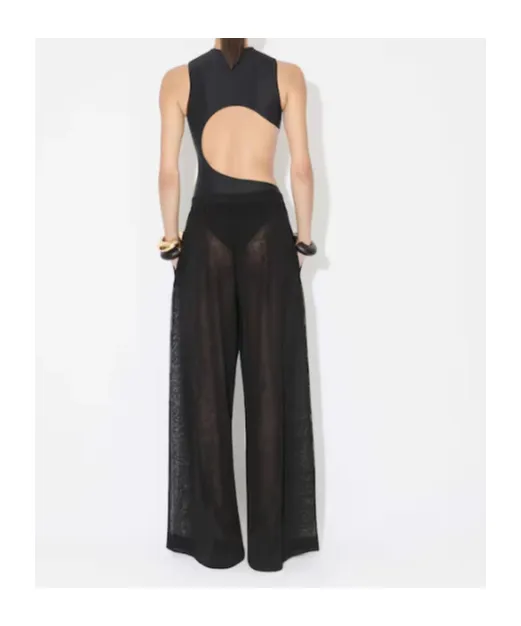 Sleeveless One Piece Swimsuit