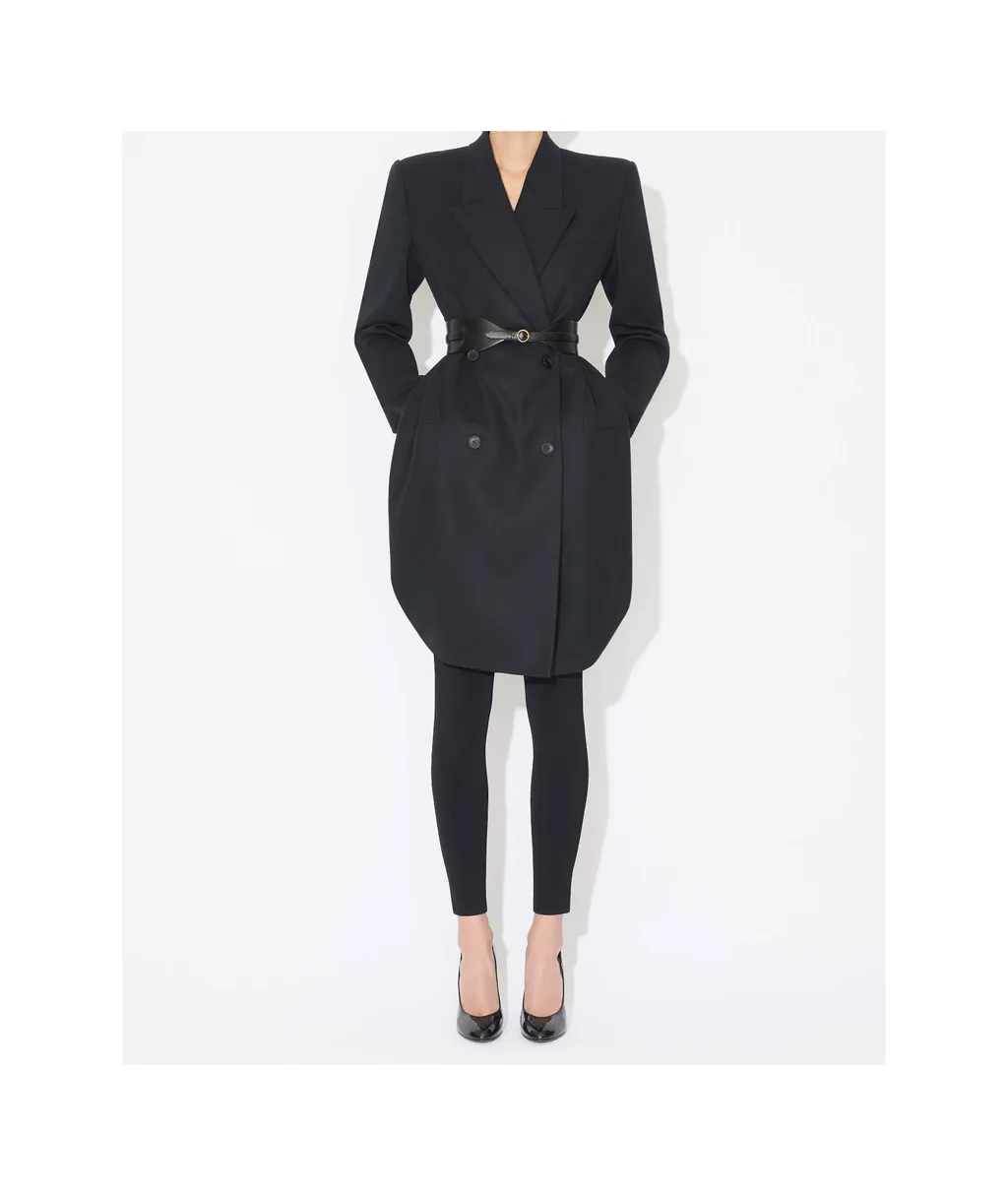AlaÏA Round Double-Breasted Coat