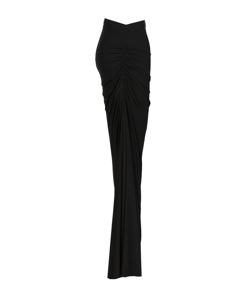 AlaÏA Soft Jersey Draped Skirt