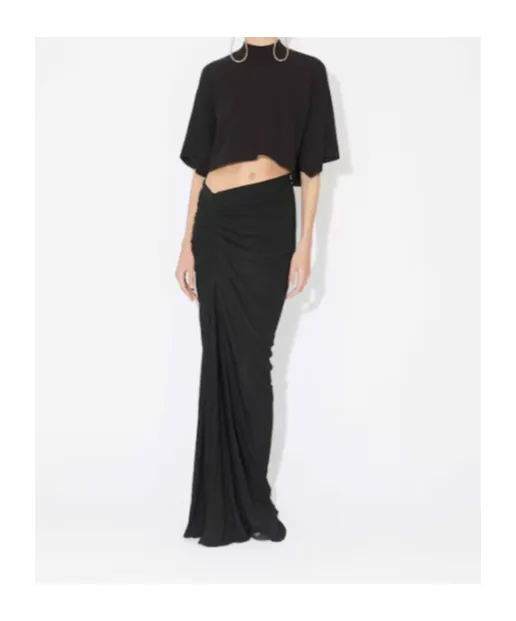 AlaÏA Soft Jersey Draped Skirt