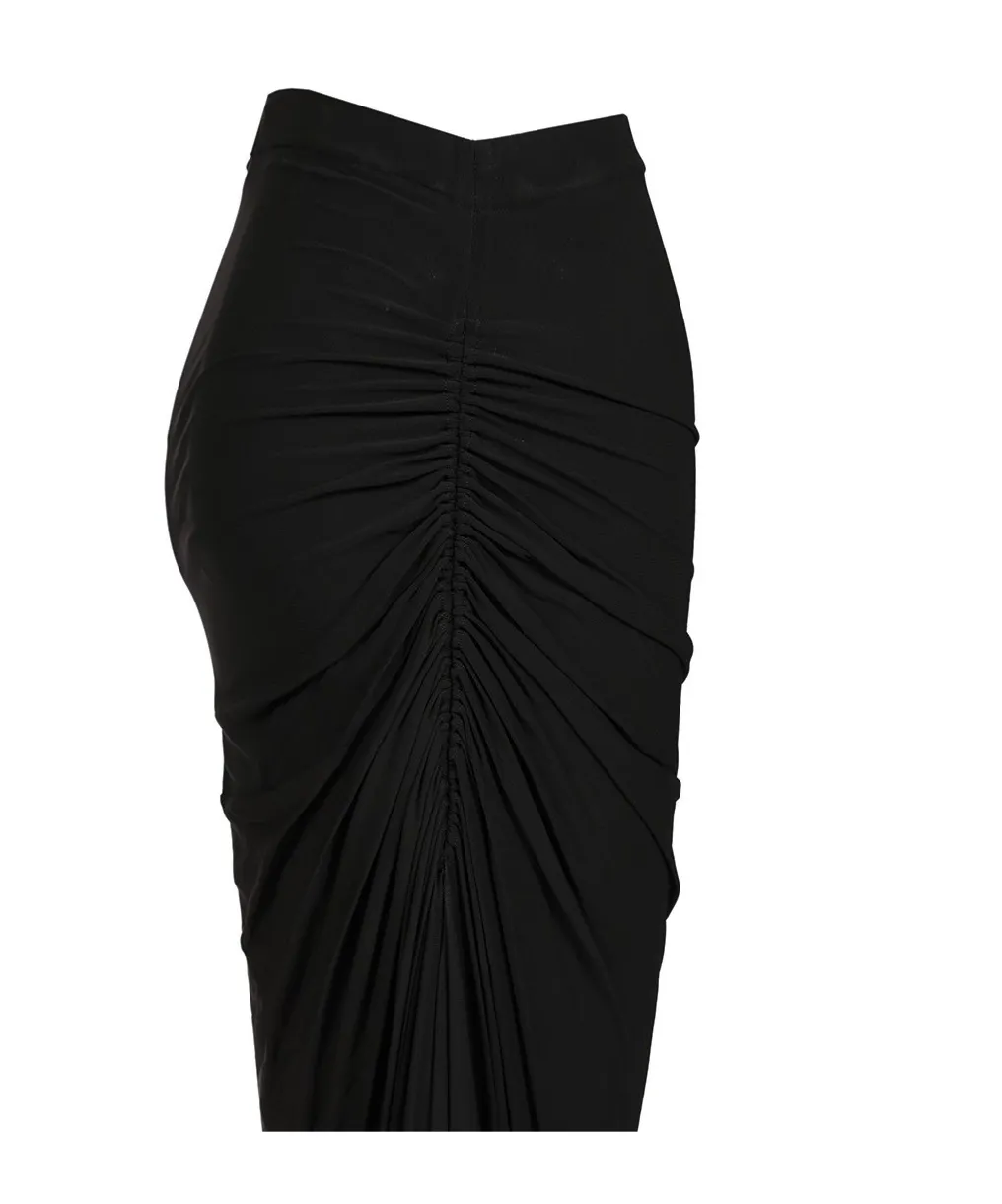 AlaÏA Soft Jersey Draped Skirt