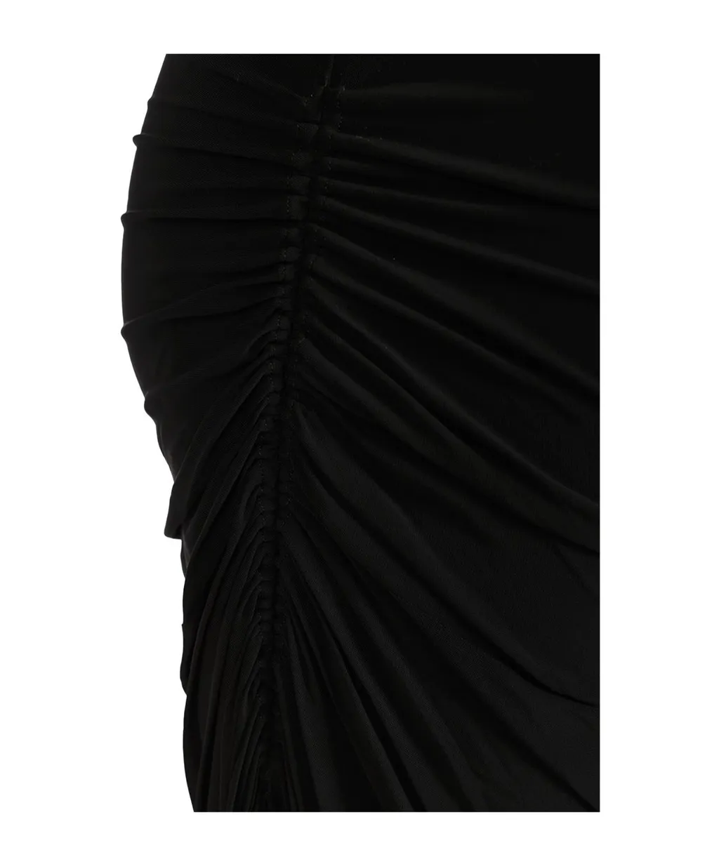 AlaÏA Soft Jersey Draped Skirt