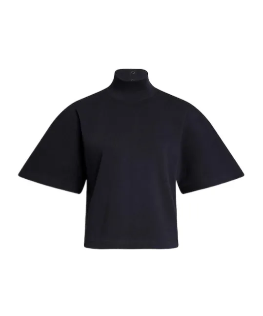 AlaÏA Ribbed High Neck T-Shirt
