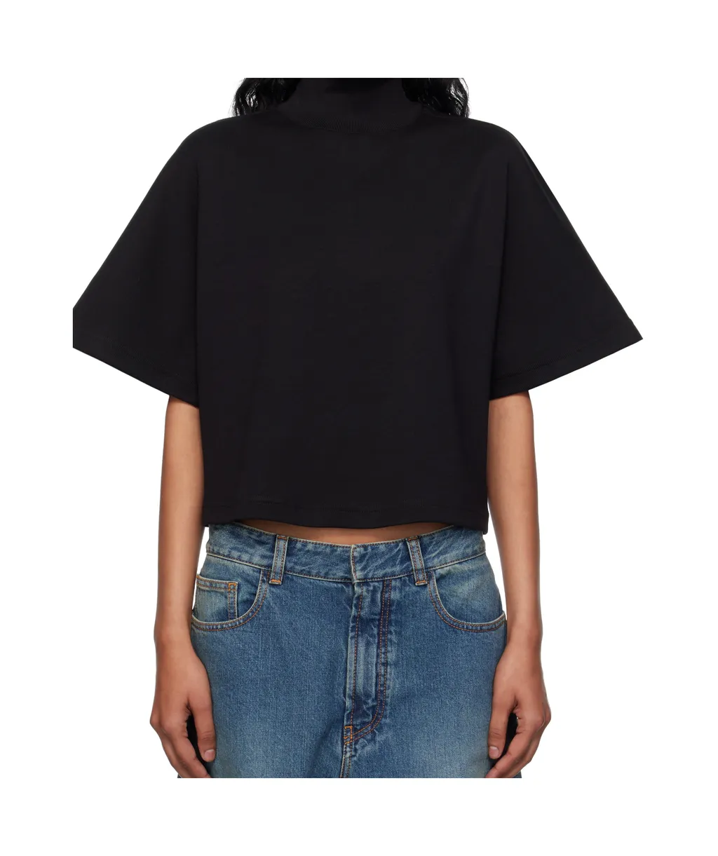 AlaÏA Ribbed High Neck T-Shirt