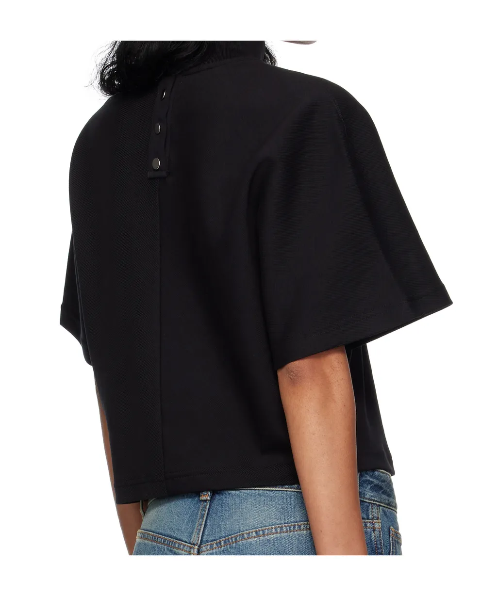 AlaÏA Ribbed High Neck T-Shirt