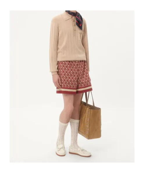 Valentino All-Over Geometric Printed Shorts