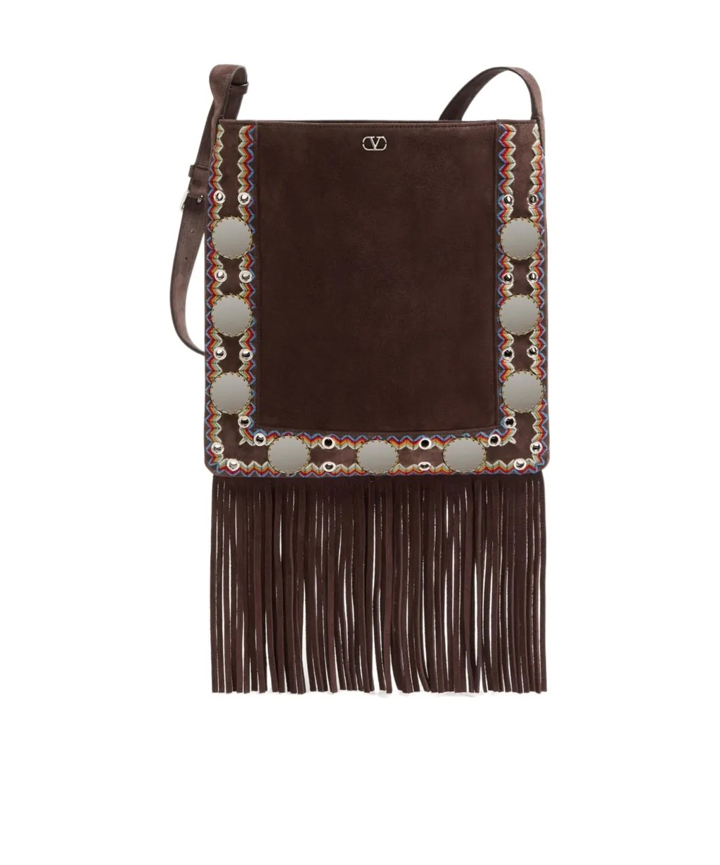 Valentino NellcÔTe Fringed Edge Shoulder Bag