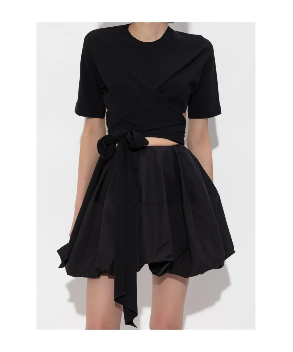 Alaa Bow Embellished Backless Top