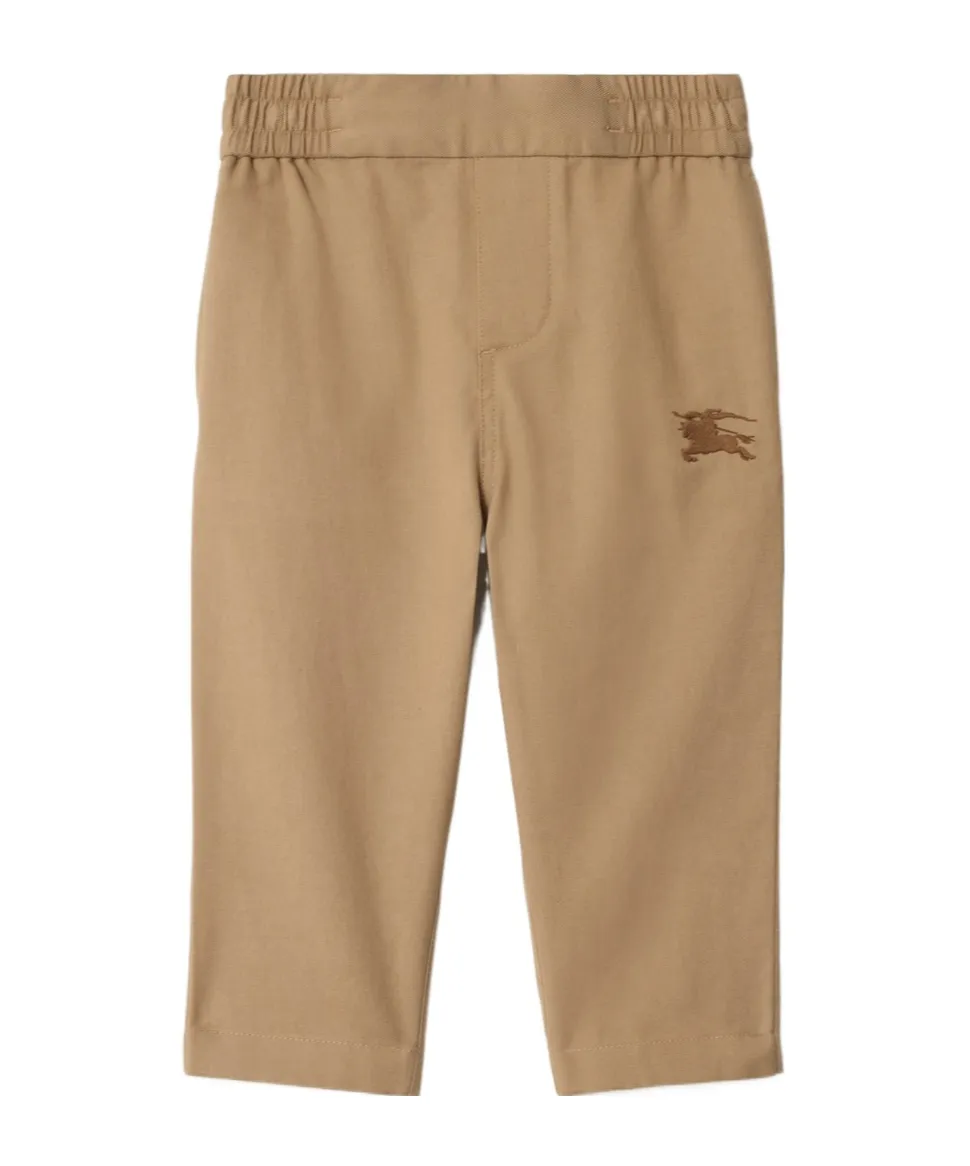 Burberry Kids Logo-Embroidered Trousers