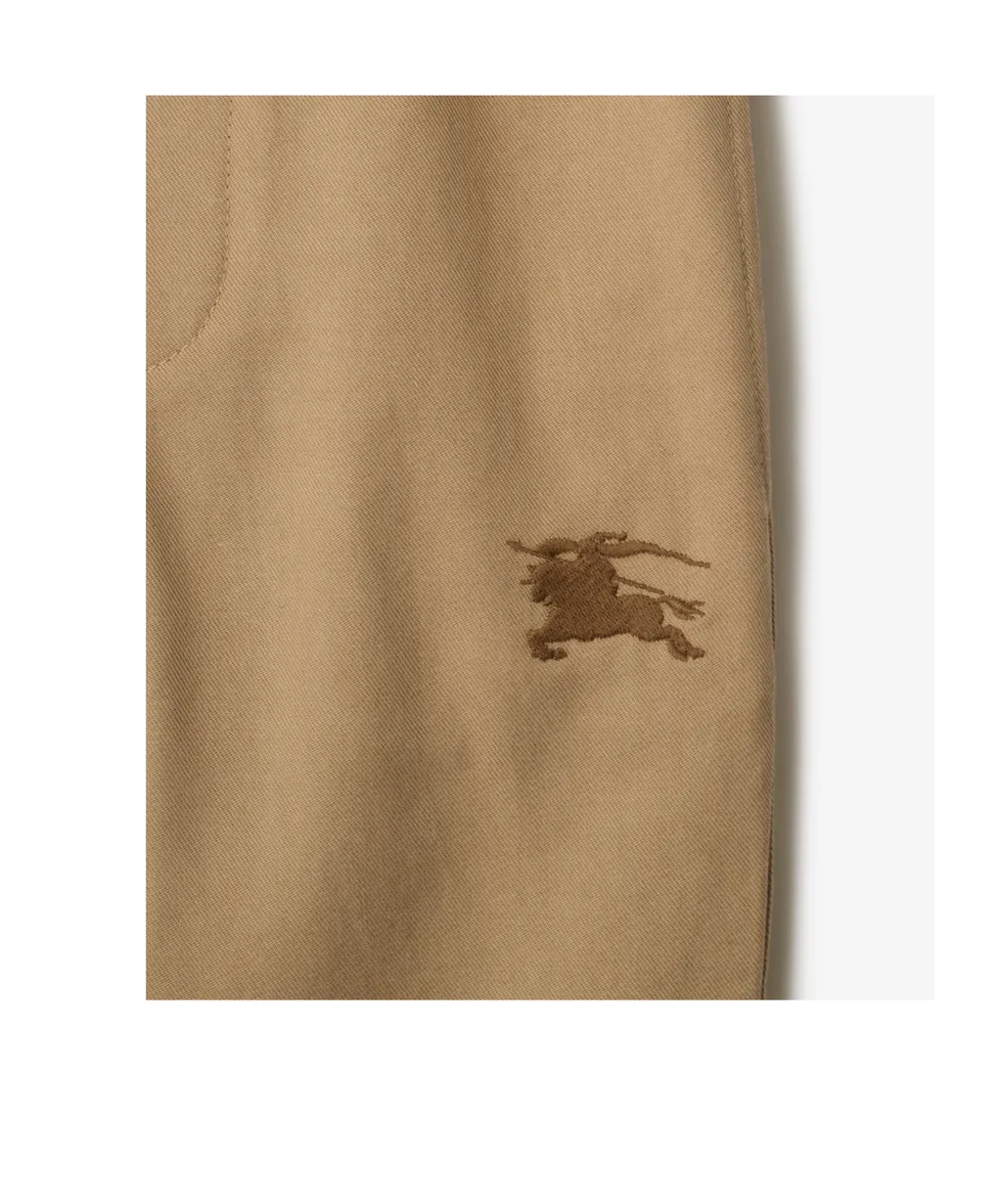Burberry Kids Logo-Embroidered Trousers