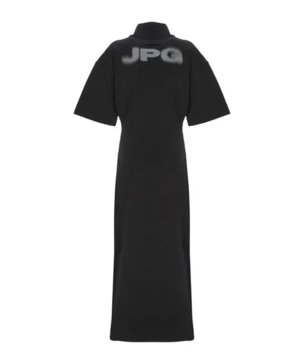 Jean Paul Gaultier Short-Sleeved Logo Printed Dresses