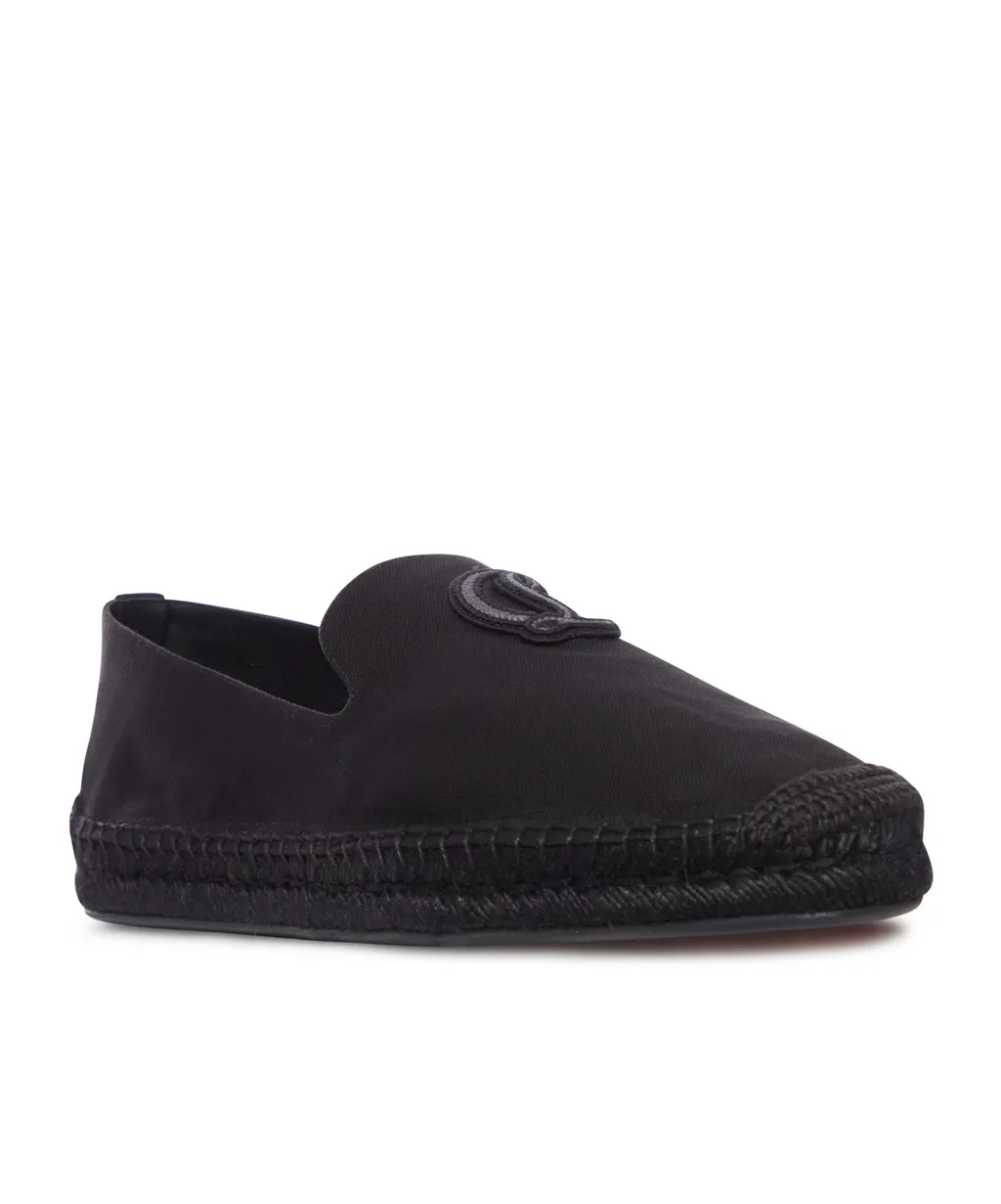 Christian Louboutin Logo Patch Slip-On Espadrilles